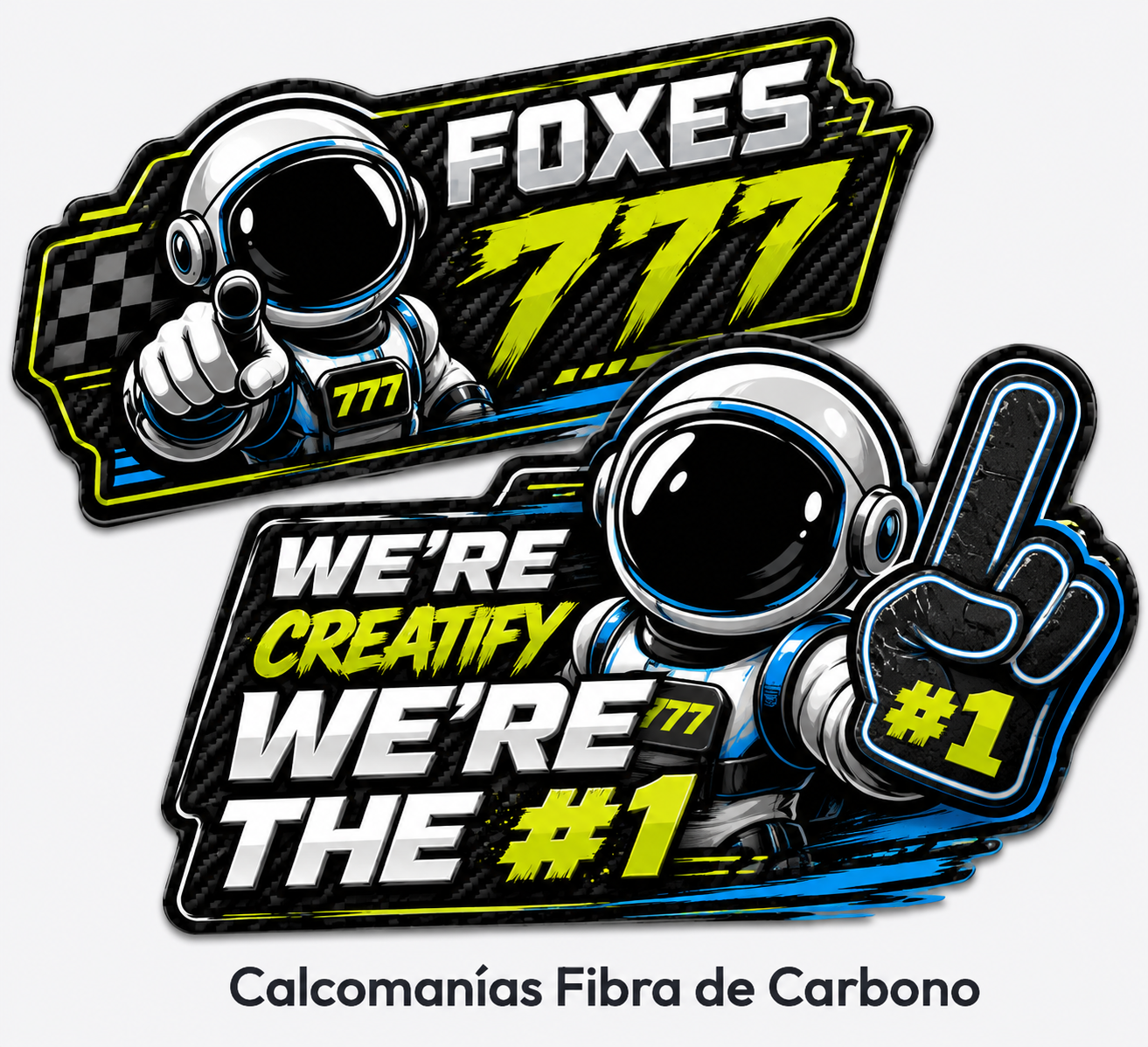 Calcomanías Fibra de Carbono