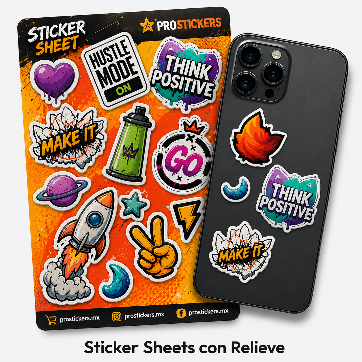 Sticker Sheets con Relieve