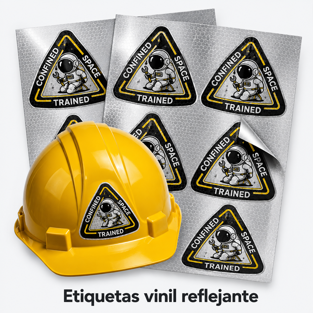 Etiquetas vinil reflejante